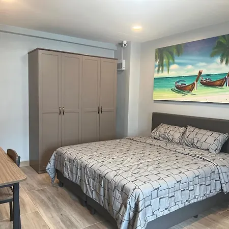 Private Modern Apartments By Patong Vacation Rentals Located In The Heart Of Patong, Walking Distance To The Beach, Kitchen, Private Bathroom, Seating Area, 65