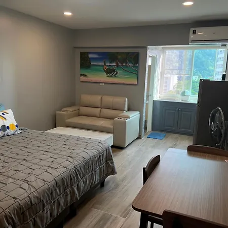 Private Modern Apartments By Patong Vacation Rentals Located In The Heart Of Patong, Walking Distance To The Beach, Kitchen, Private Bathroom, Seating Area, 65